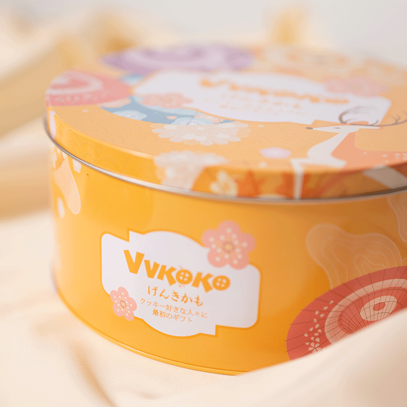 VVKOKO宫之上礼盒装饼干 （牛奶味曲奇饼干180g+巧克力牛奶味爆浆注心卷（饼干）150g）