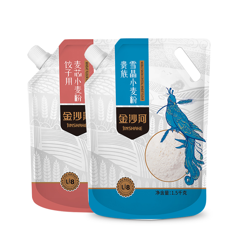 金沙河吸嘴面粉套盒3kg/盒