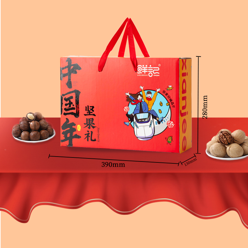 鲜记 幸福中国年坚果礼盒1.442kg6kg/盒