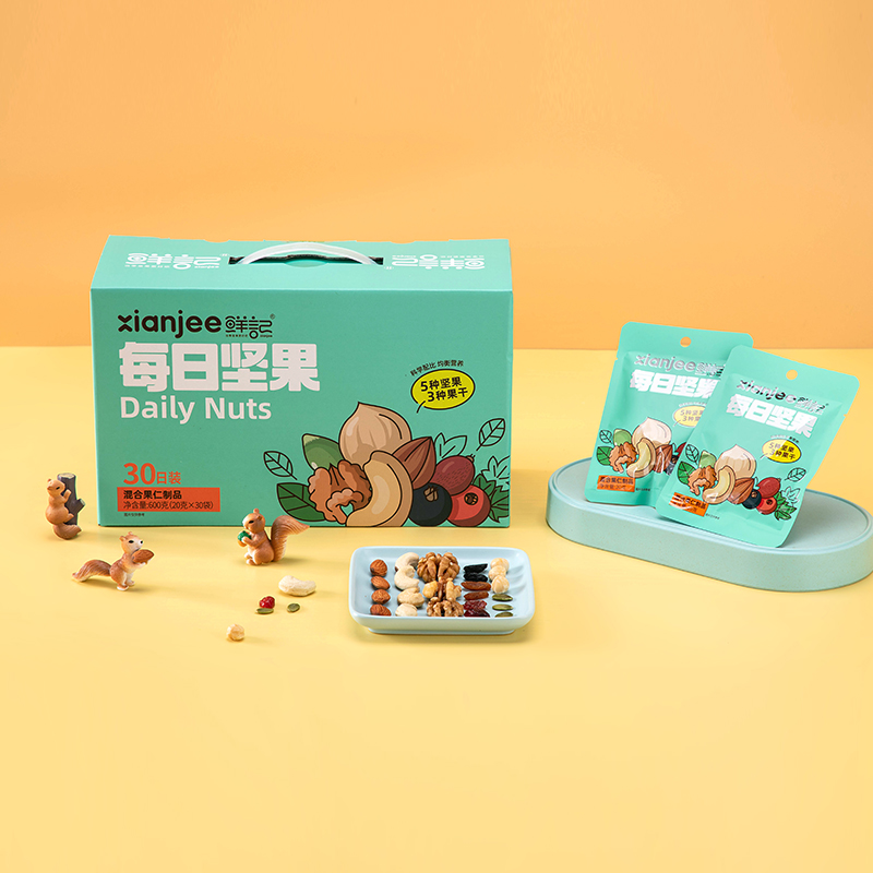 鲜记 每日坚果600g/盒