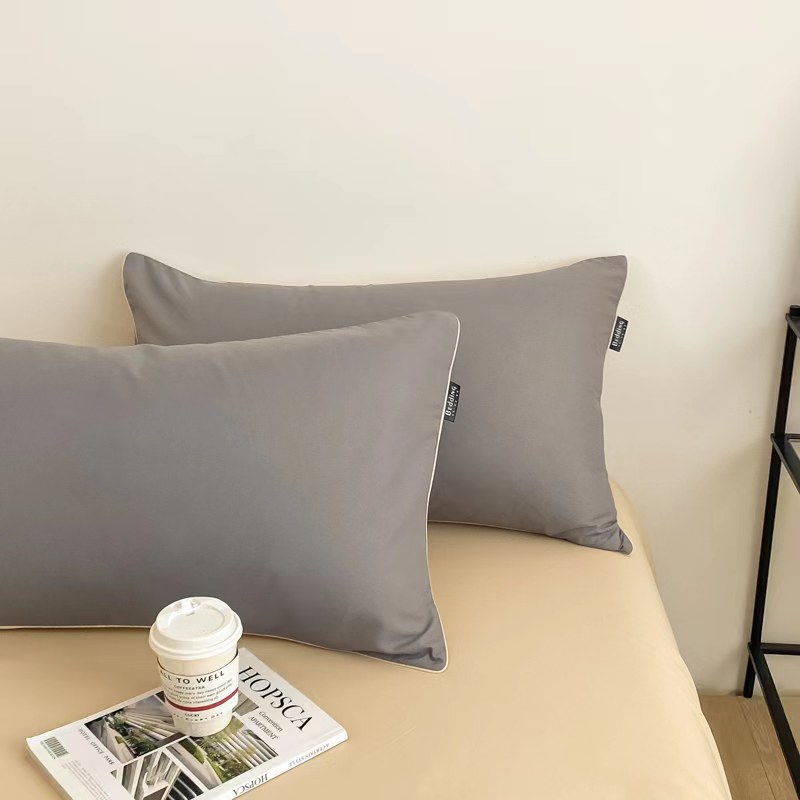 彼加曼 BGM-TC231 极简云锦彩棉轻奢四件套-极简浅咖 200*230cm