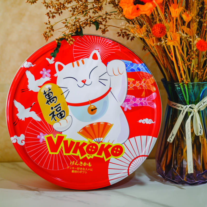 VVKOKO宝万招彩猫牛奶味曲奇饼干454g