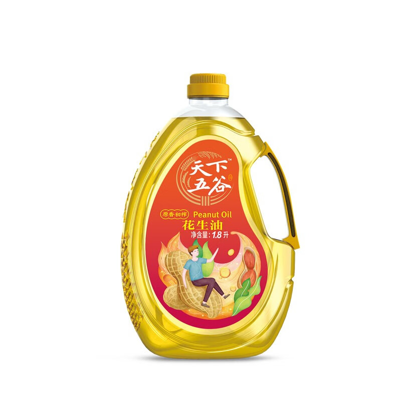 天下五谷原香初榨花生油1.8L