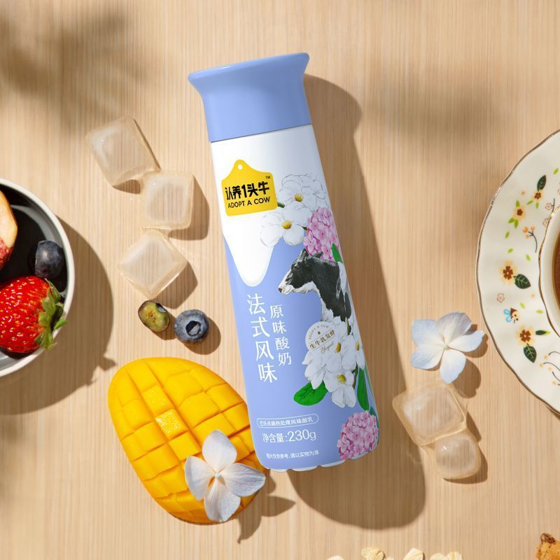 认养一头牛原味酸奶230gPET10入一提装
