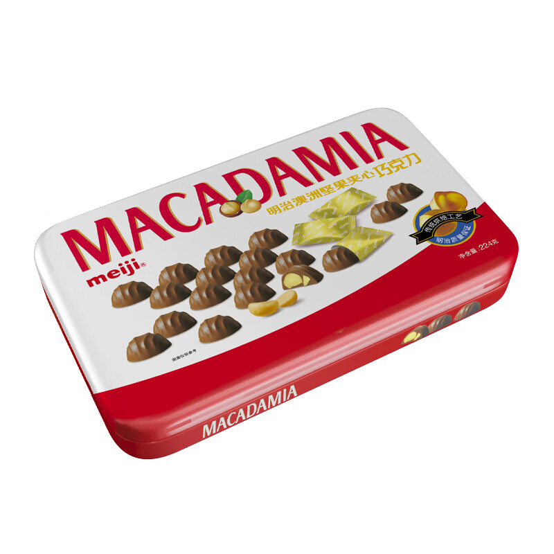 明治澳洲坚果夹心巧克力（精装）224克