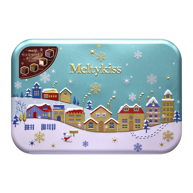 明治雪吻巧克力精选L 226克（蓝罐）